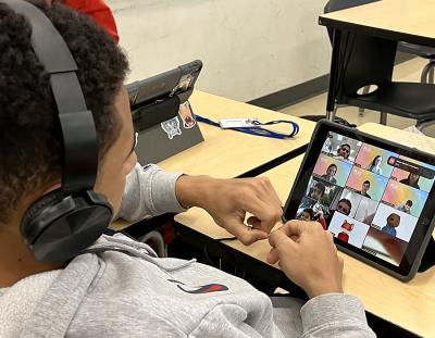 Personalized Learning Squared uses software from the Human-Computer Interaction Institute's LearnLab to connect students and tutors, providing real-time data about each student's activity so tutors can assist, if necessary.