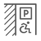 Icon of an accessible parking spot