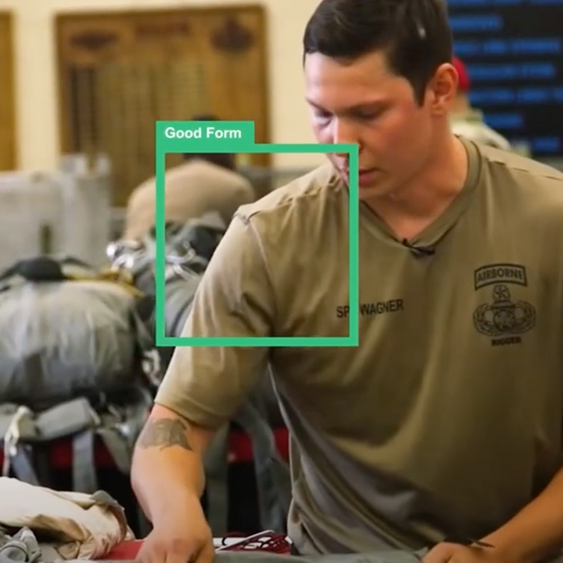 Computer Vision detecting good form from a rigger