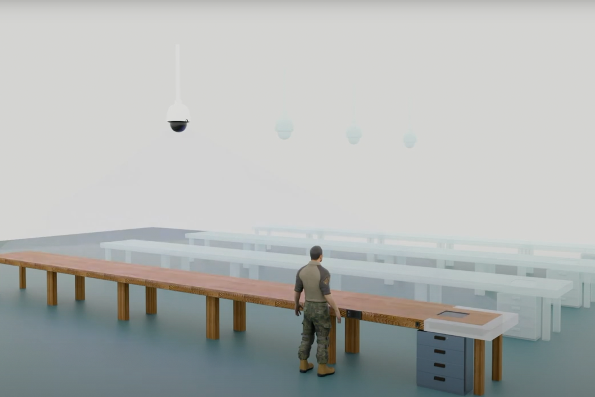 Computer Vision Mockup in the pack shed