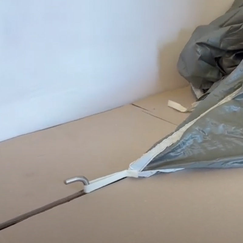 A loop tension device embedded into the table prototype