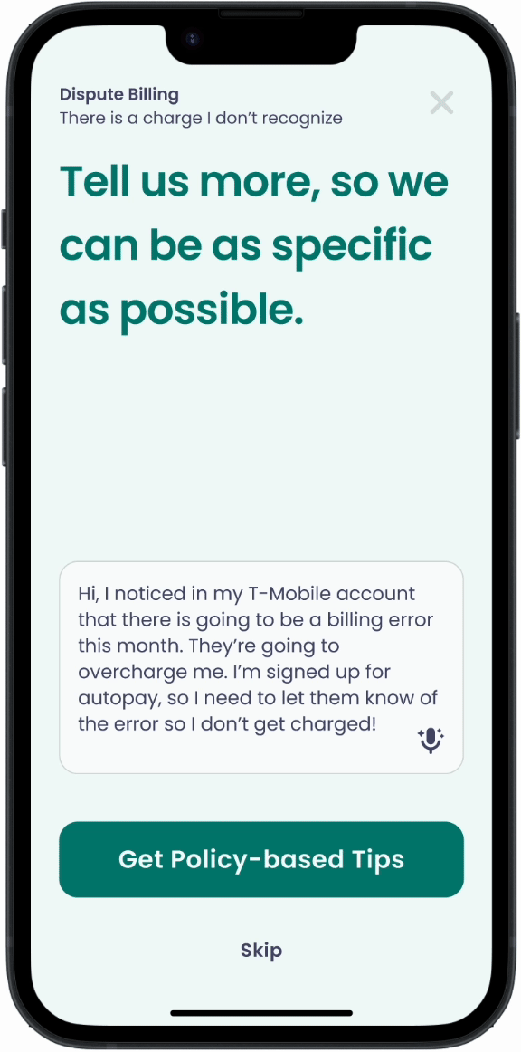 step 3 of How It Works - FairPlay suggests the optimal contact channel (chat, call, email) which will get you the fastest resolution