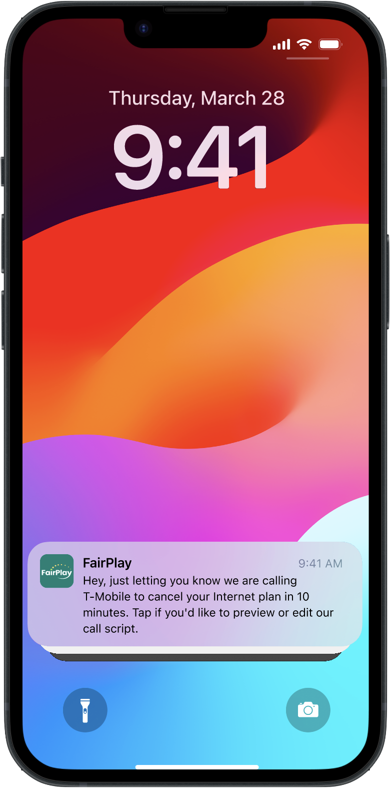 pre-call/during-call checkpoint and update notifications