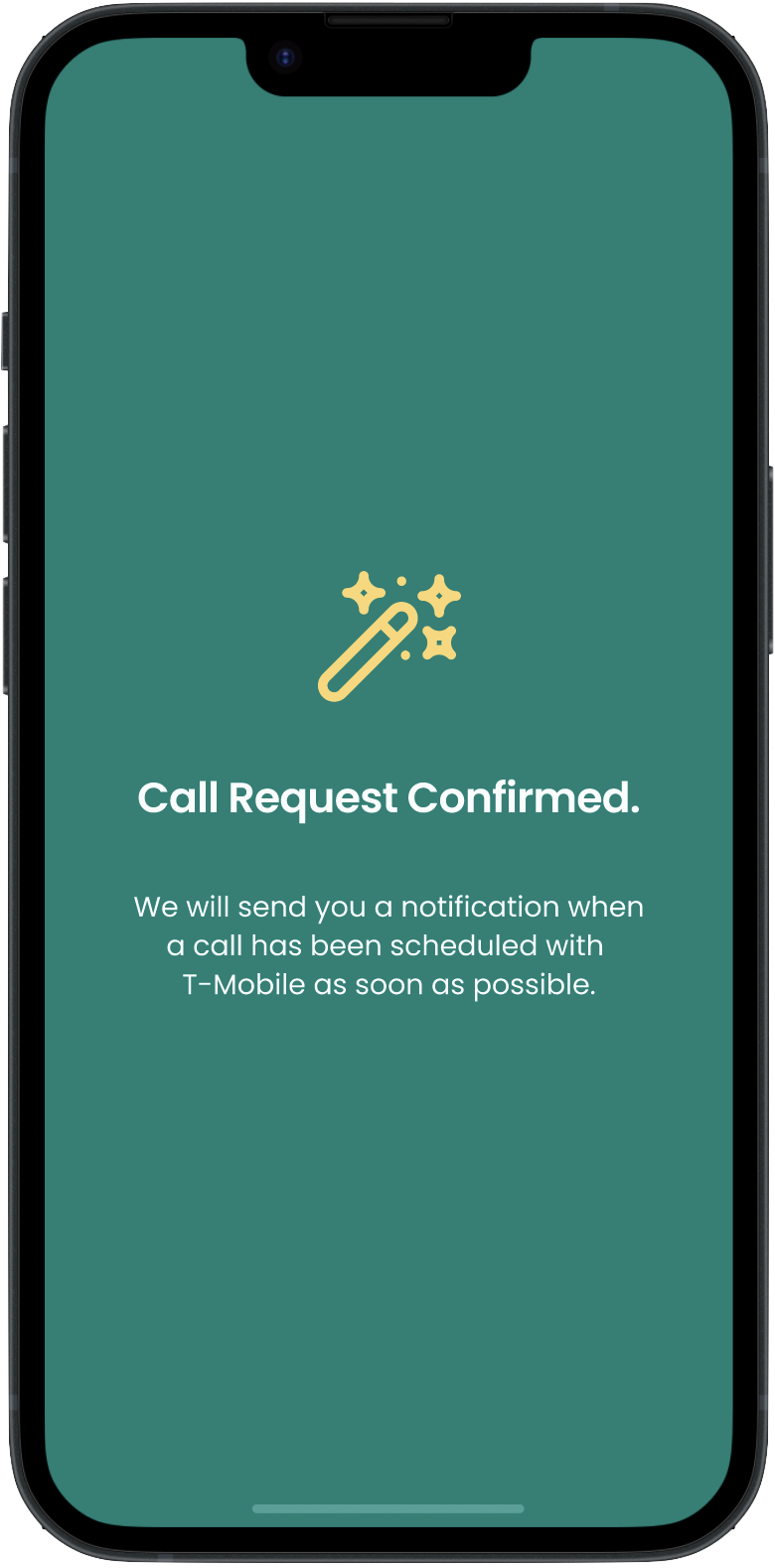 confirmation screen of FairPlay AI do it for me feature - FairPlay AI agent will proceed to schedule the call with company customer service