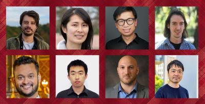 SCS faculty members Andrej Risteski, Wenting Zheng, Jun-Yan Zhu, Matthew O'Toole (top), Sauvik Das, Zhihao Jia, Dimitrios Skarlatos and Hirokazu Shirado (bottom) have received NSF CAREER Awards totaling more than $4.5 million.