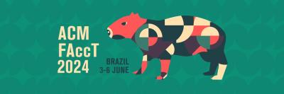 2024 FAcct logo, June 3-6, with a multicolored capybara illustration