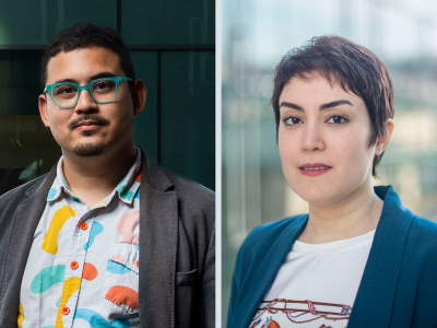 side by side headshots of Ken Holstein and Hoda Heidari, HCII faculty who are co-PIs on this grant