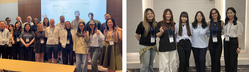 side by side of a workshop and a group from a demo at Festival of Learning 2026