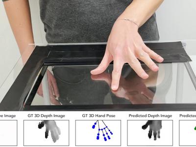 TouchPose calculates hand postures based on the geometry of finger touch points on smartphone and tablet touchscreens. 