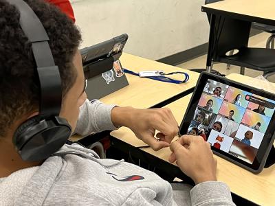 Personalized Learning Squared uses software from the Human-Computer Interaction Institute's LearnLab to connect students and tutors, providing real-time data about each student's activity so tutors can assist, if necessary.