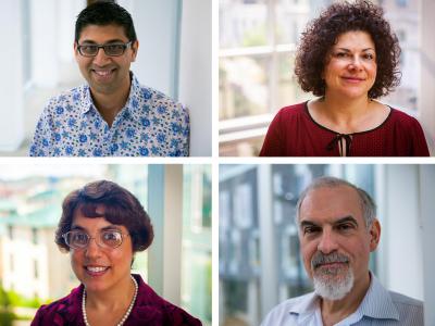 headshots of four HCII faculty: Kittur, Forlizzi, Rose and Myers