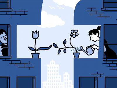 Facebook Image Watering Flowers