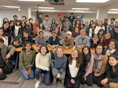 MHCI class of 2019 group cohort during Pro Sem class