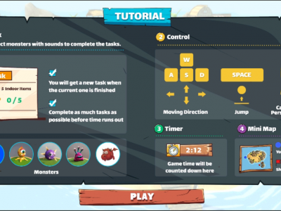 a capture of the computer screen dashboard during the game's tutorial