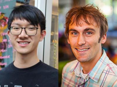 side by side images of HCII PhD student Jason Wu and his advisor Jeff Bigham