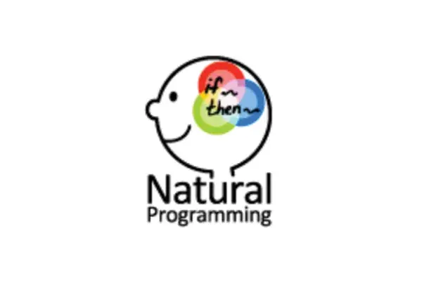 Natural Programming Lab logo, a sketch of a person thinking "if_ then_ ..."