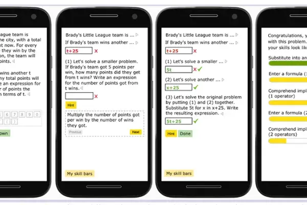 A team of HCII researchers will use a grant from the U.S. Department of Education's Institute of Education Sciences to develop and test a smartphone-based tutoring system for middle school mathematics that's rooted in AI.