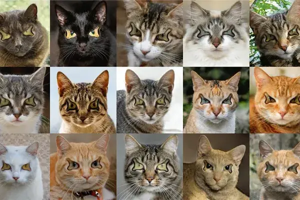 Research into generative models that can create images like these sinister cats is just one example of some spooky research happening in SCS. 