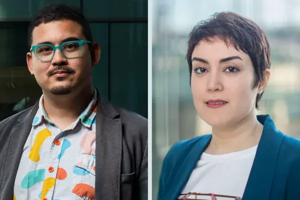 side by side headshots of Ken Holstein and Hoda Heidari, HCII faculty who are co-PIs on this grant