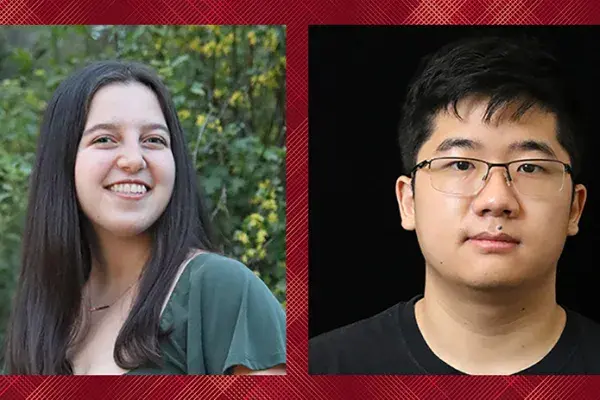 Collaged headshots of Gabriella Howse and Connor Tsui.